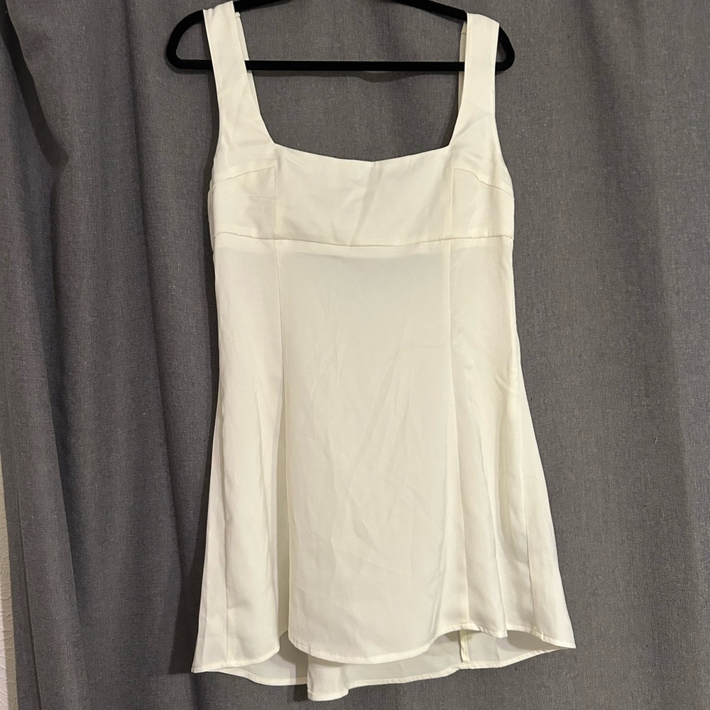 UO Bri Double Bow Satin Mini Dress - Picture 3 of 10